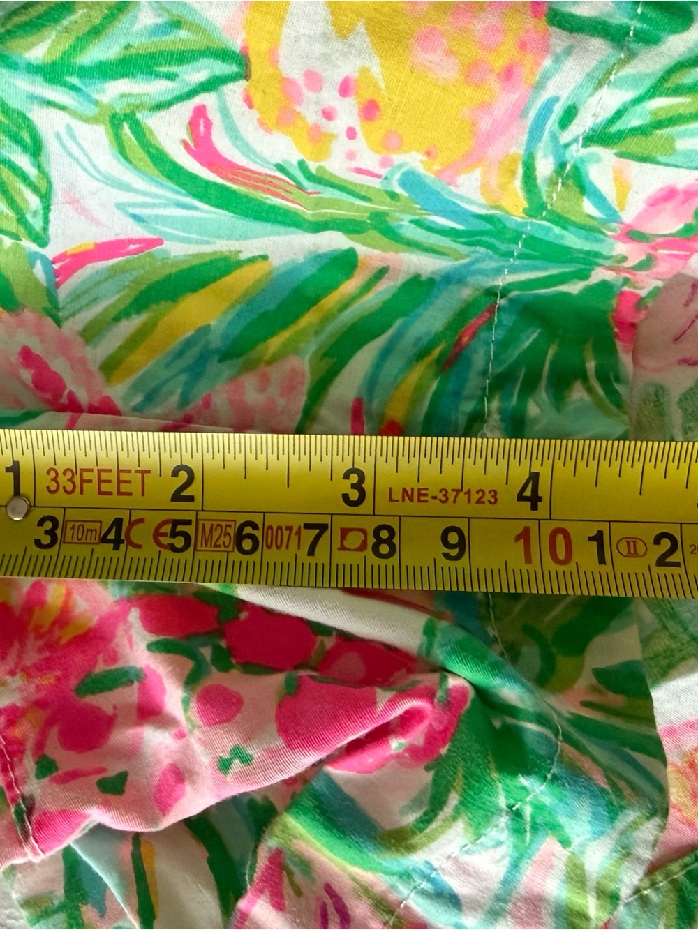 Lilly Pulitzer Pink & Green Tropical Print Bermuda Shorts | Size M - Picture 9 of 9
